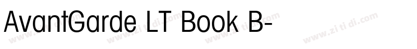 AvantGarde LT Book B字体转换